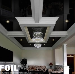 Black Reflective Stretch Ceiling